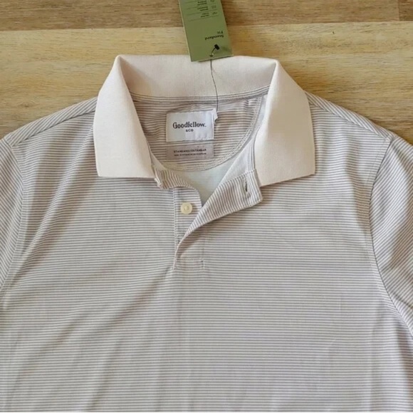 Goodfellow & Co Men's Beige
Stripe Polo Shirt - Picture 3 of 8